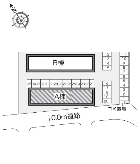 ★手数料０円★函館市赤川　月極駐車場（LP）